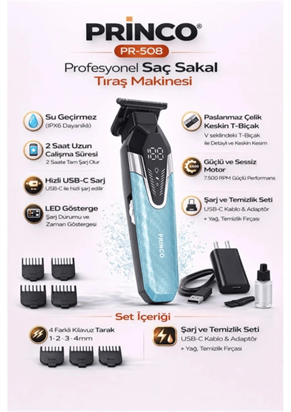 şarjlı tıraş makinesi