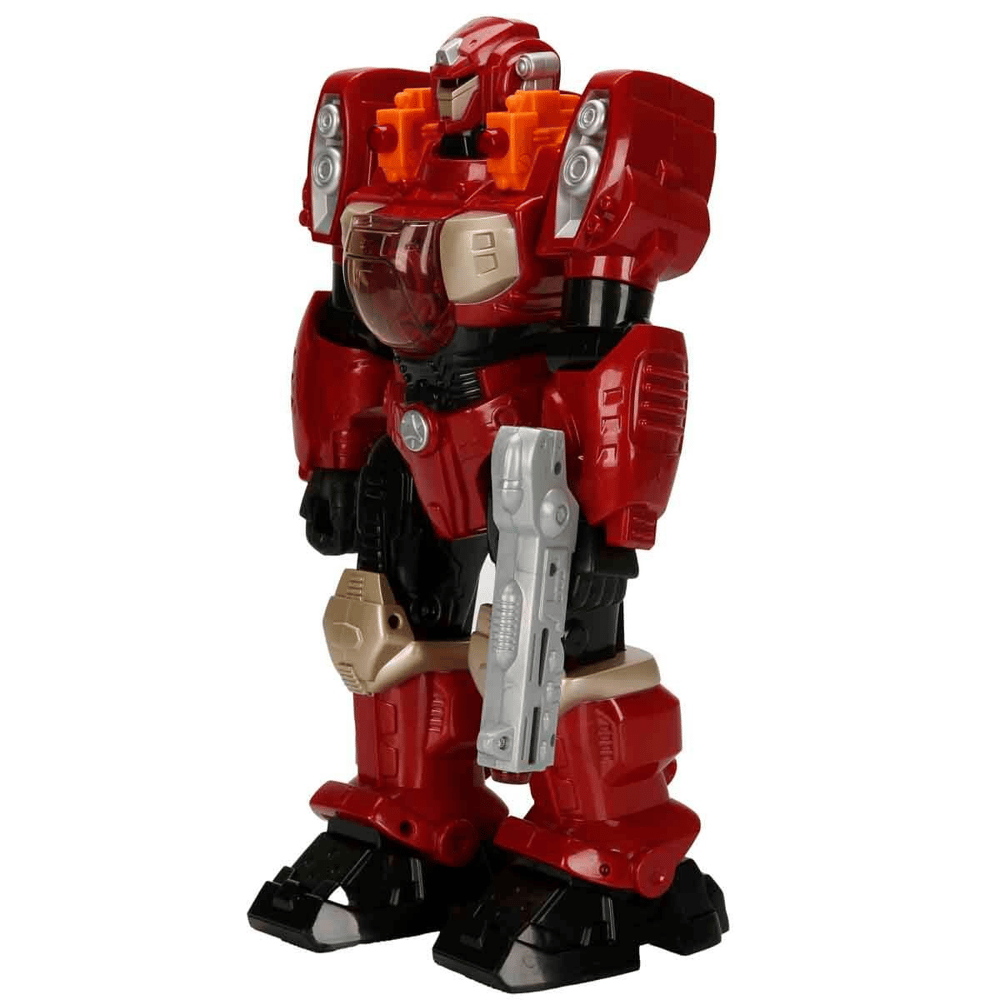 Sun HPK Robot M.A.R.S Turbotron Yürüyen Silahlı Sesli Işıklı Oyuncak 30 cm 2R