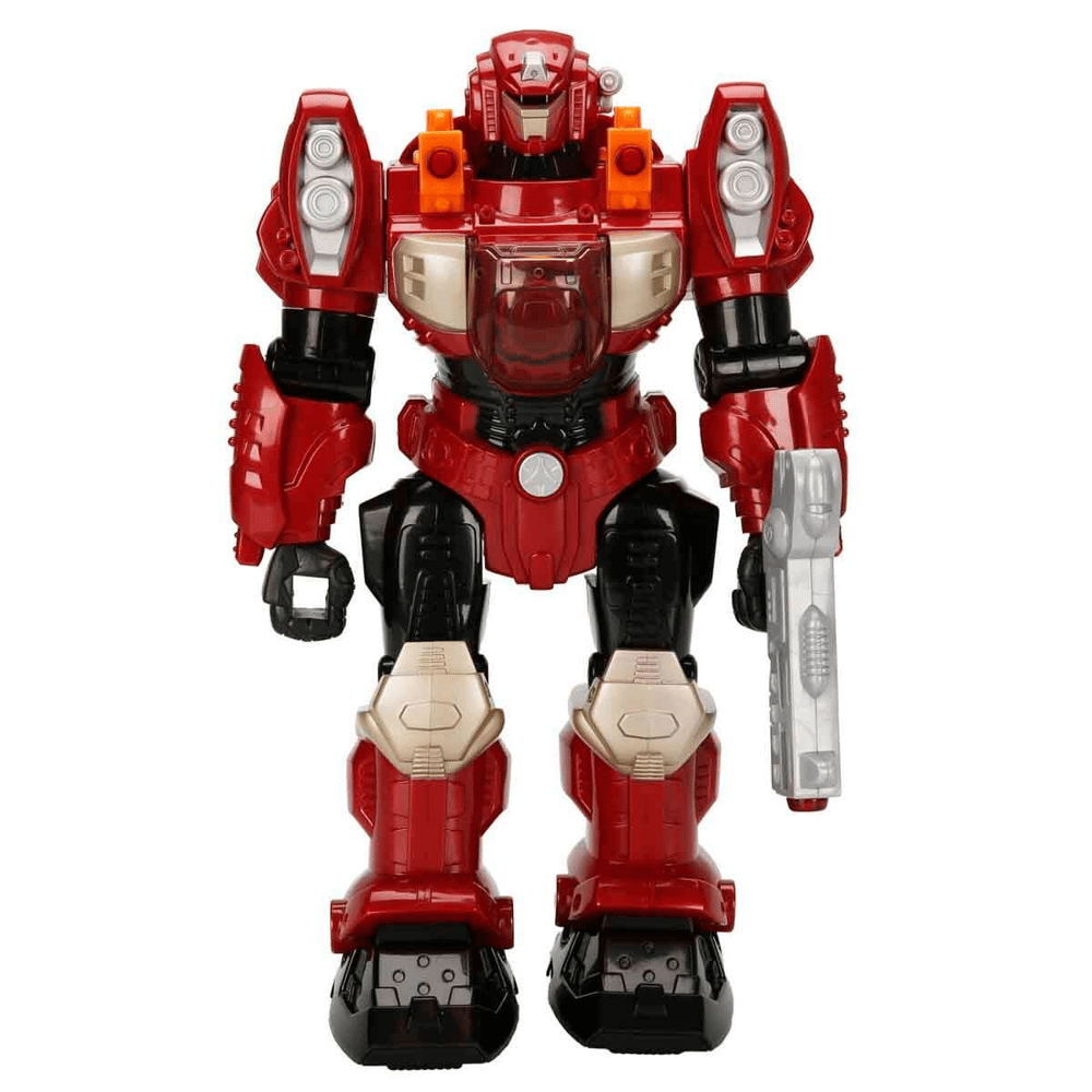 Sun HPK Robot M.A.R.S Turbotron Yürüyen Silahlı Sesli Işıklı Oyuncak 30 cm 2R