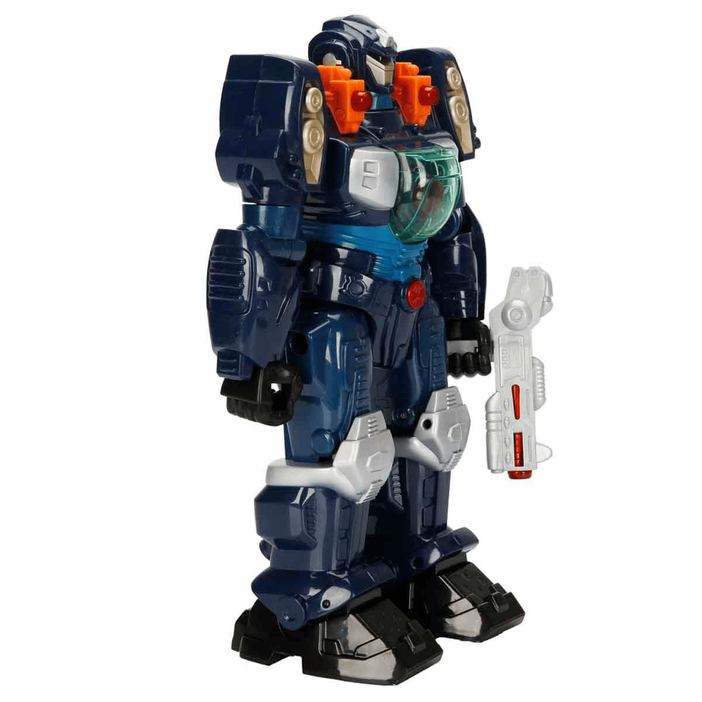 Sun HPK Robot M.A.R.S Turbotron Yürüyen Silahlı Sesli Işıklı Oyuncak 30 cm 2R