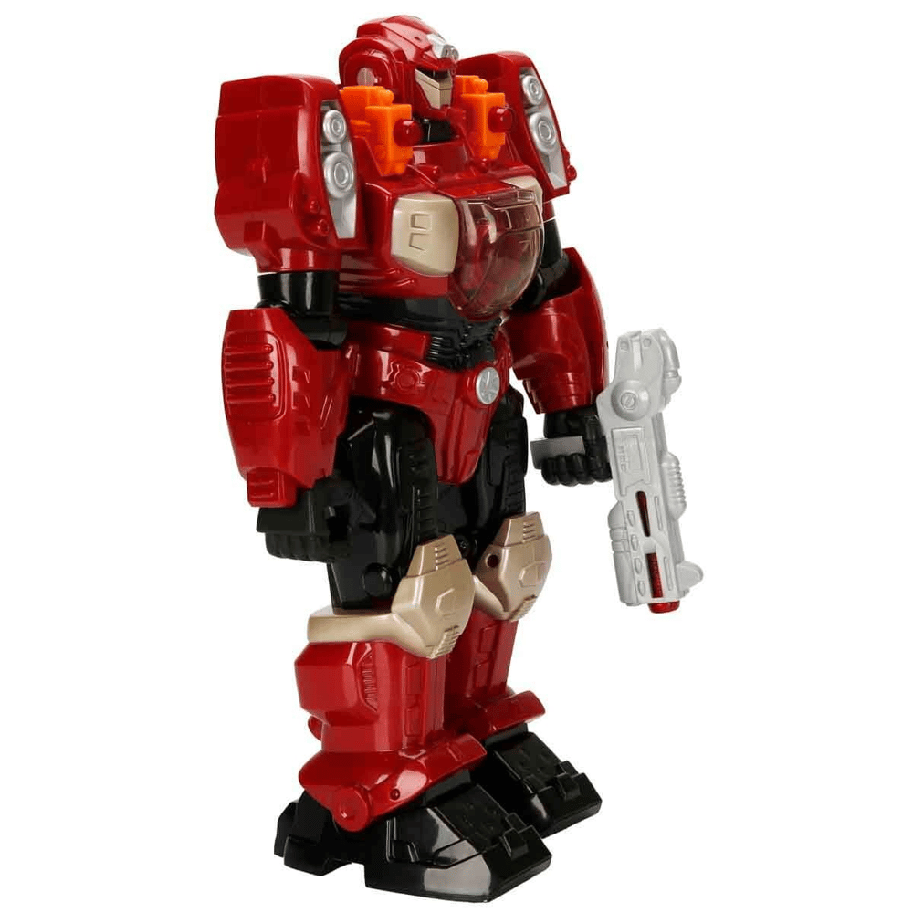 Sun HPK Robot M.A.R.S Turbotron Yürüyen Silahlı Sesli Işıklı Oyuncak 30 cm 2R
