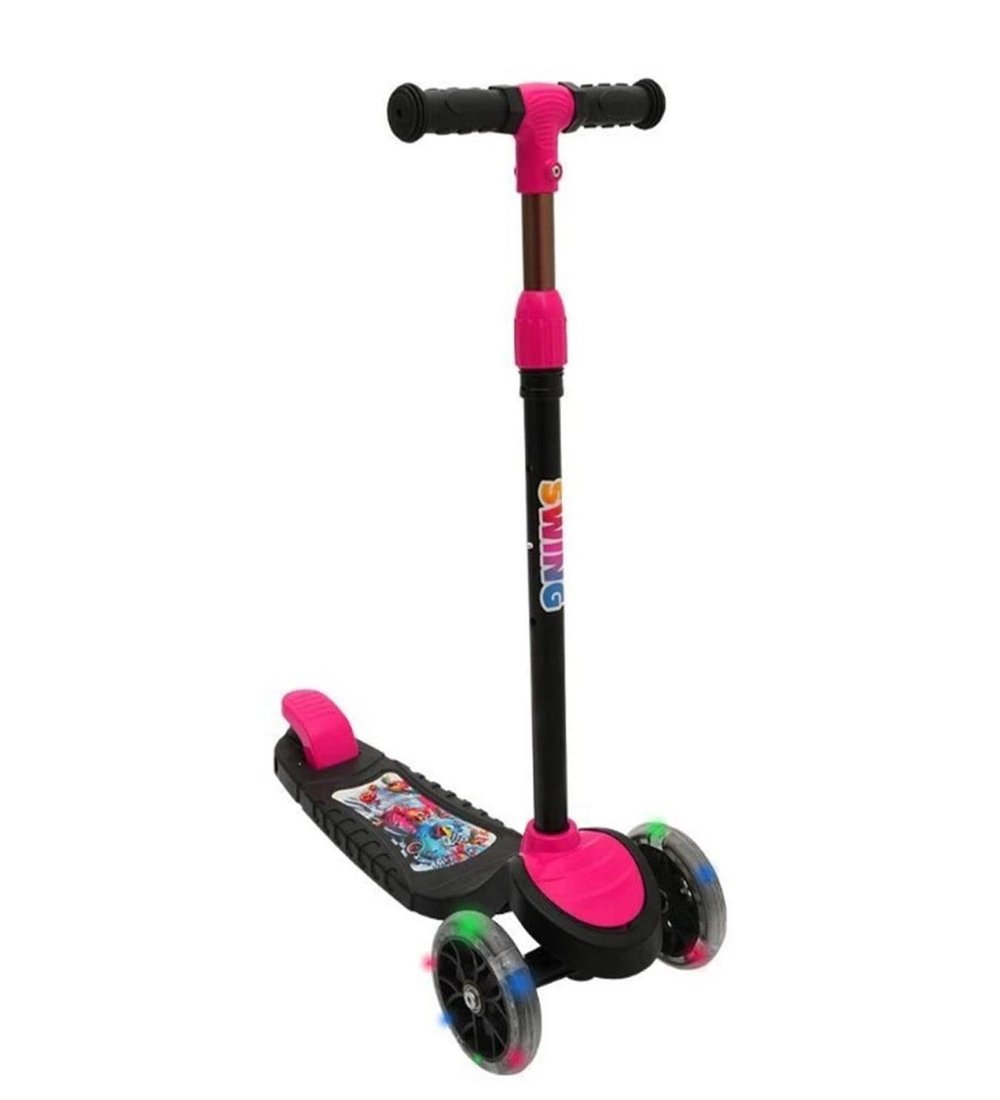 Swing Işıklı Pembe Scooter SWSC5-I 