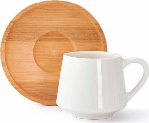 Tohana Bambu Tabaklı Kahve Fincanı 6 Lı Thn18502