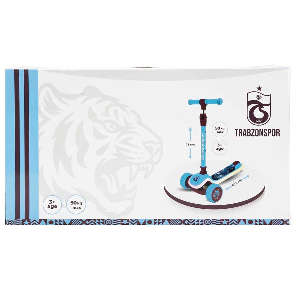 Trabzonspor 3 Tekerlekli Işıklı Bluetooth'lu Scooter