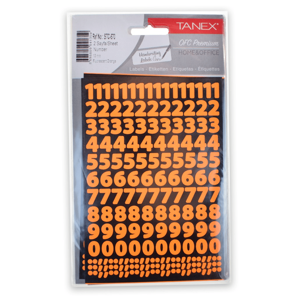 Turuncu Rakam Sticker