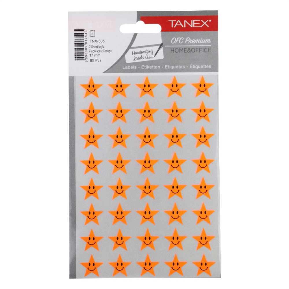 Turuncu Yıldız Sticker