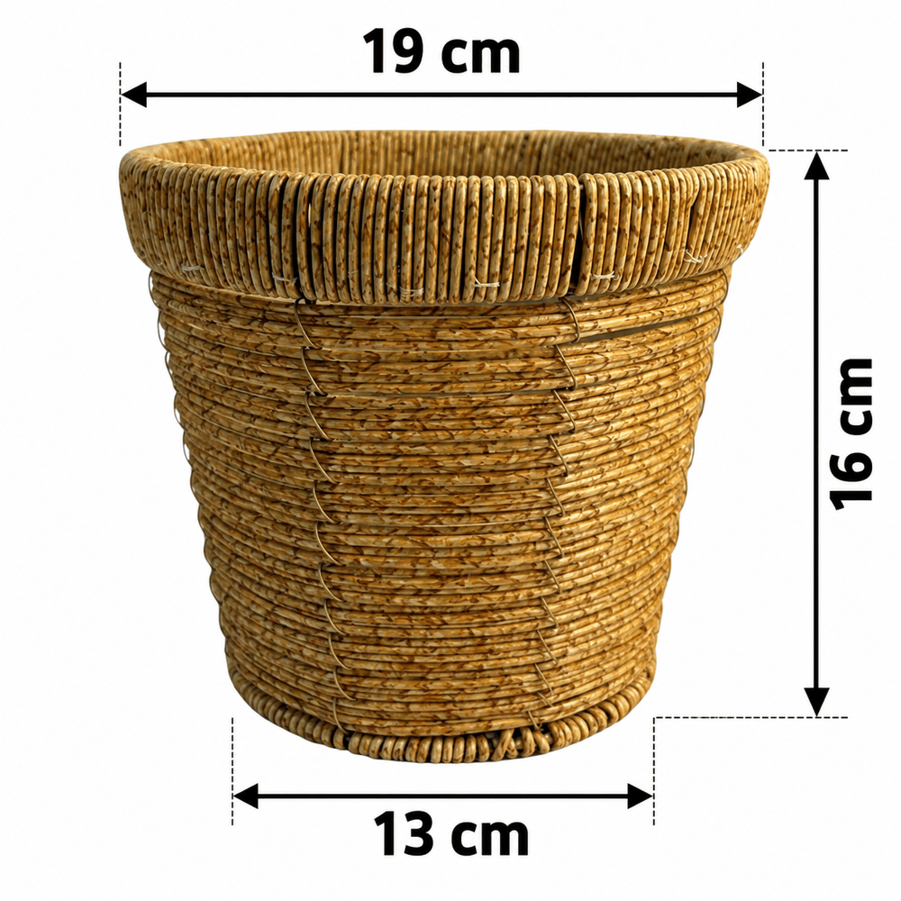 Tutku Bambu Örgü Dekoratif Saksı