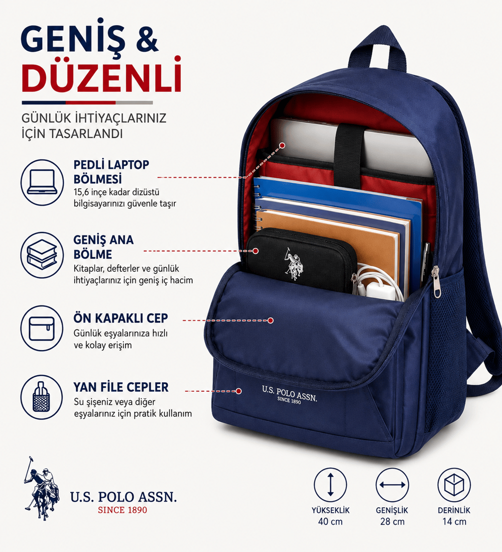 U.S. Polo Assn. Sırt Çantası PLCAN26097