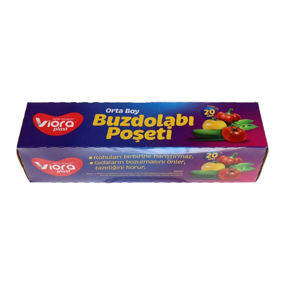 Viora Buzdolabı Poşeti Orta 20 Ad. Vrp-207