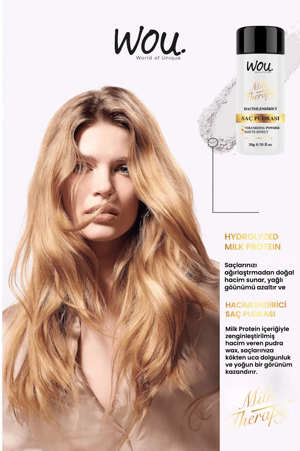 Wou Milk Therapy Saç Pudrası 20 gr
