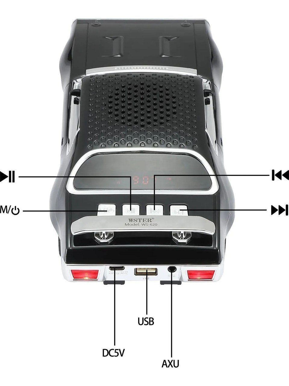 Wster Car Müzik Speaker Ws-620