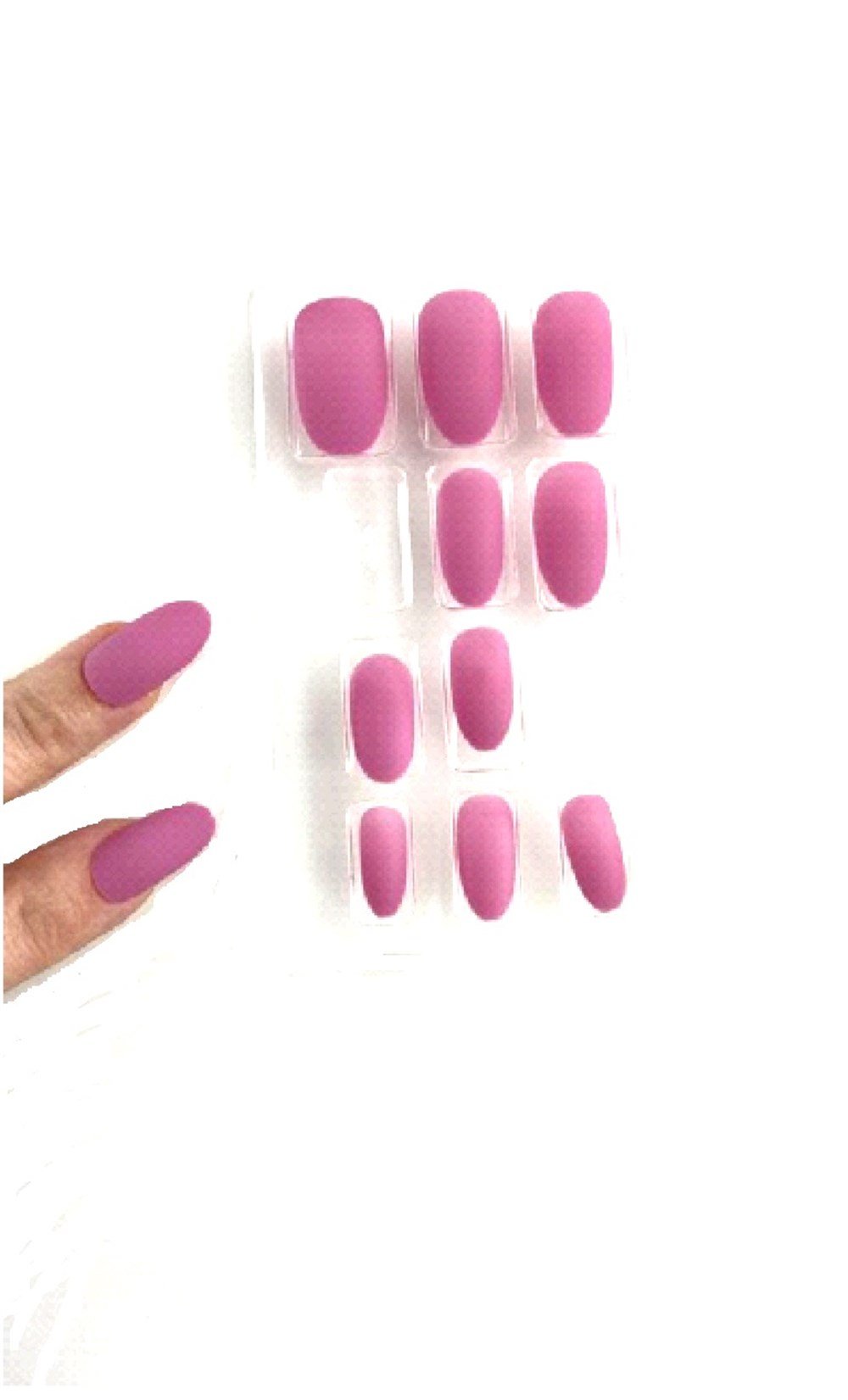 Yapışkanlı Mat Tırnak Pembe