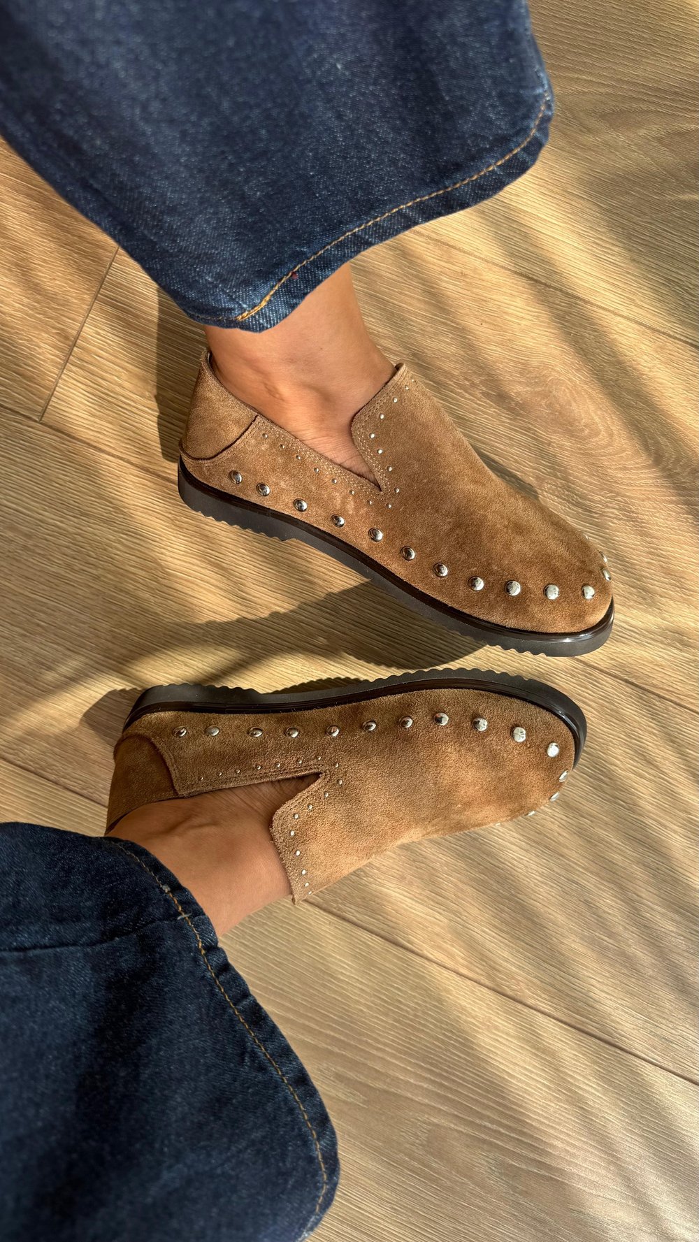 CASSE TROK İŞLEMELİ GERÇEK  DERİ LOAFER CAMEL