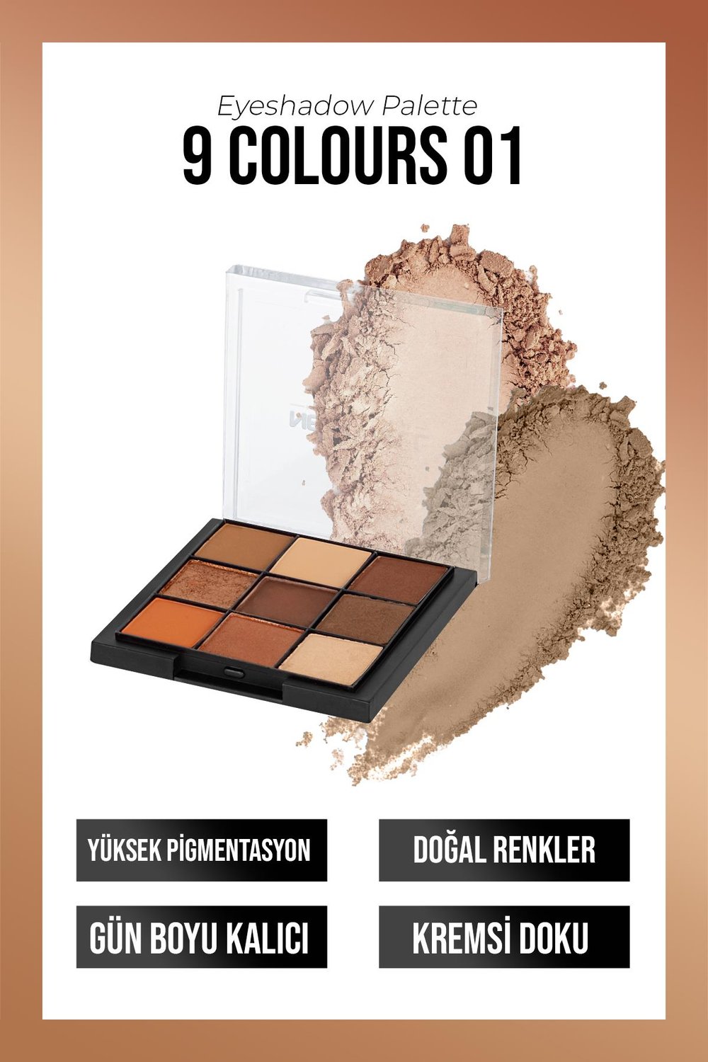 Eyeshadow Palette 9 Colours No 01.
