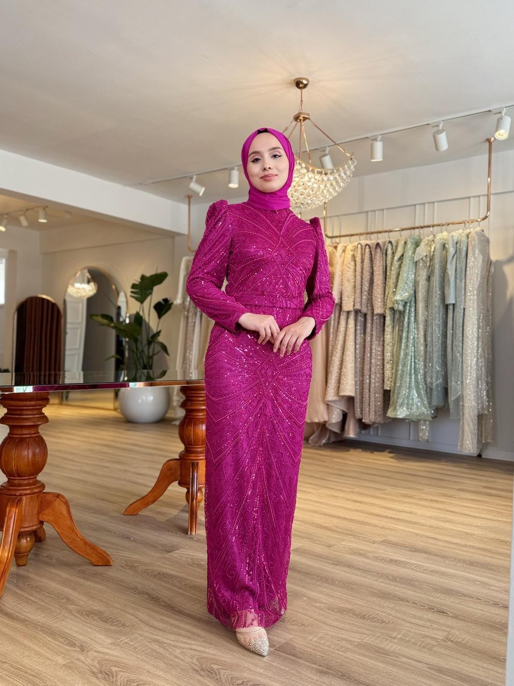 Blush Fuşya Elbise