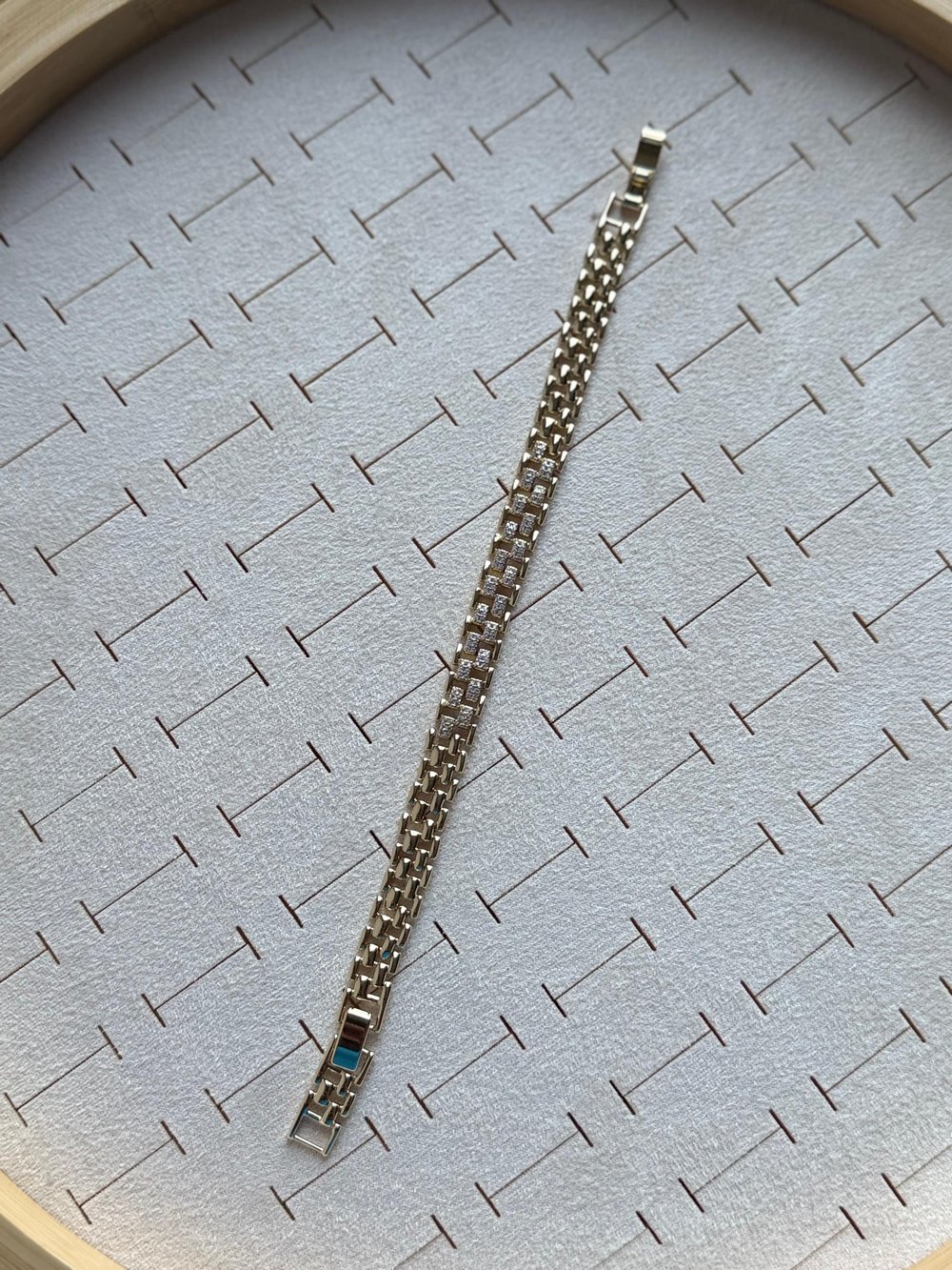 Vip 14k Zirkon Taşlı Örgü Model Bileklik
