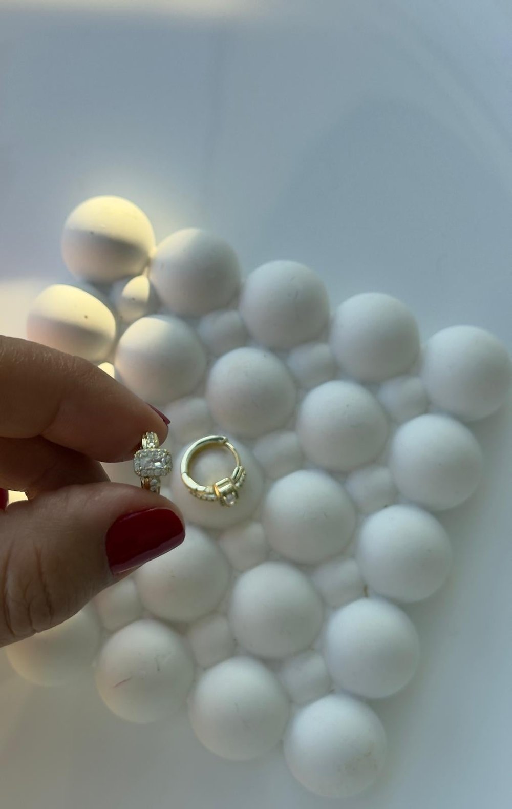 Vip 14k Baget Taşlı Çocuk Küpe