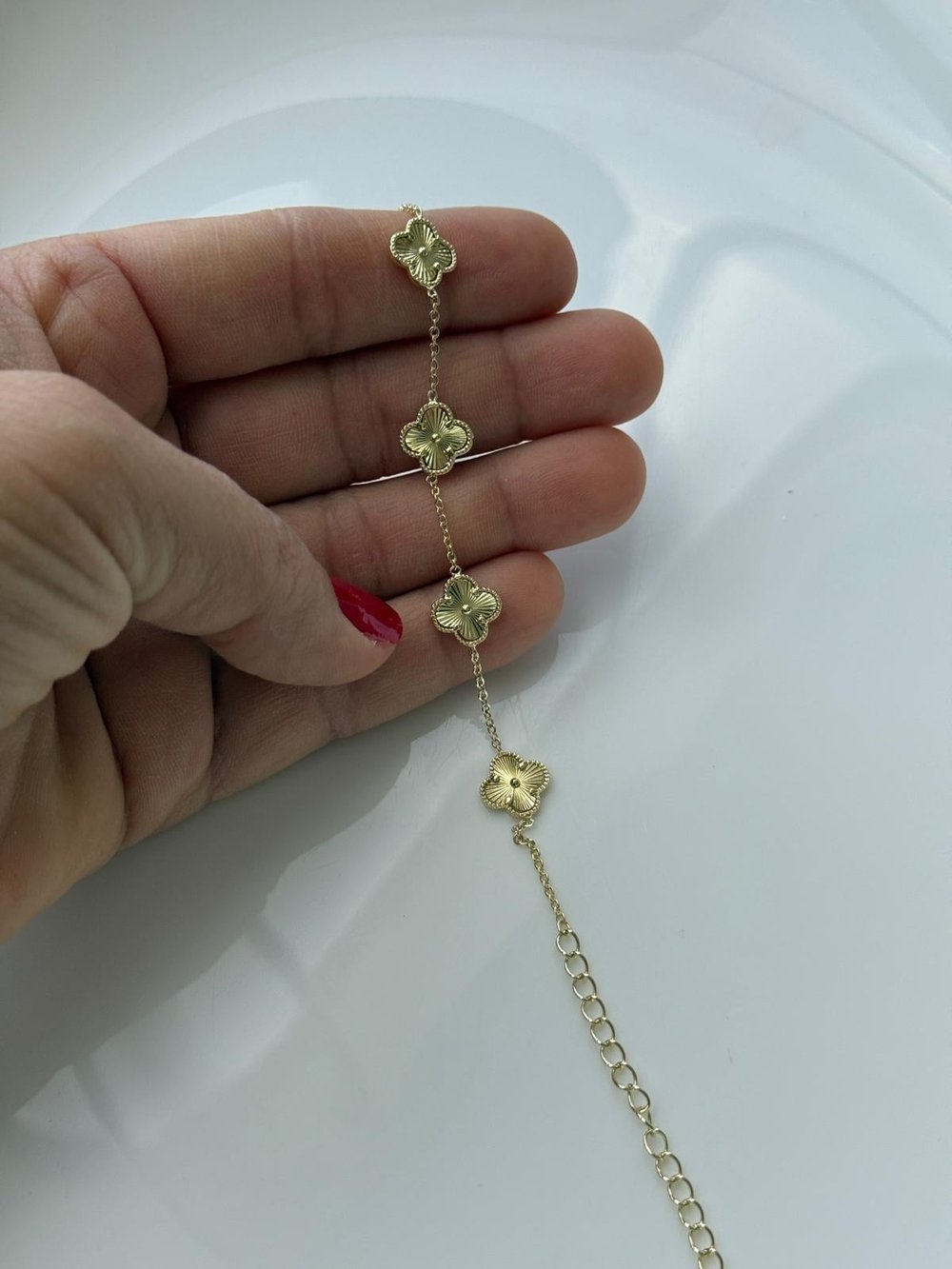Vip  14k Dore Yonca Bileklik