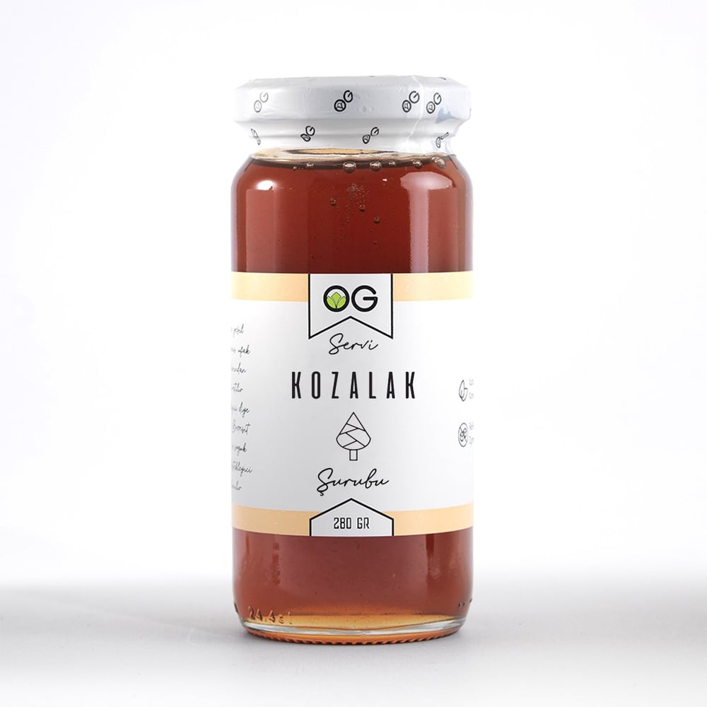 OG Natural (Servi) Çam Kozalağı Şurubu 280 Gr (Rafine Şekersiz)