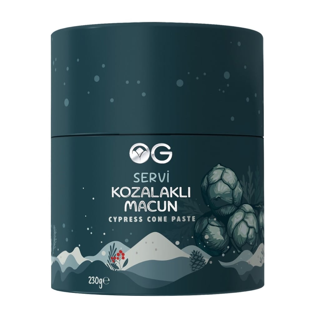 OG NATURAL SERVİ KOZALAKLI MACUN  230G 