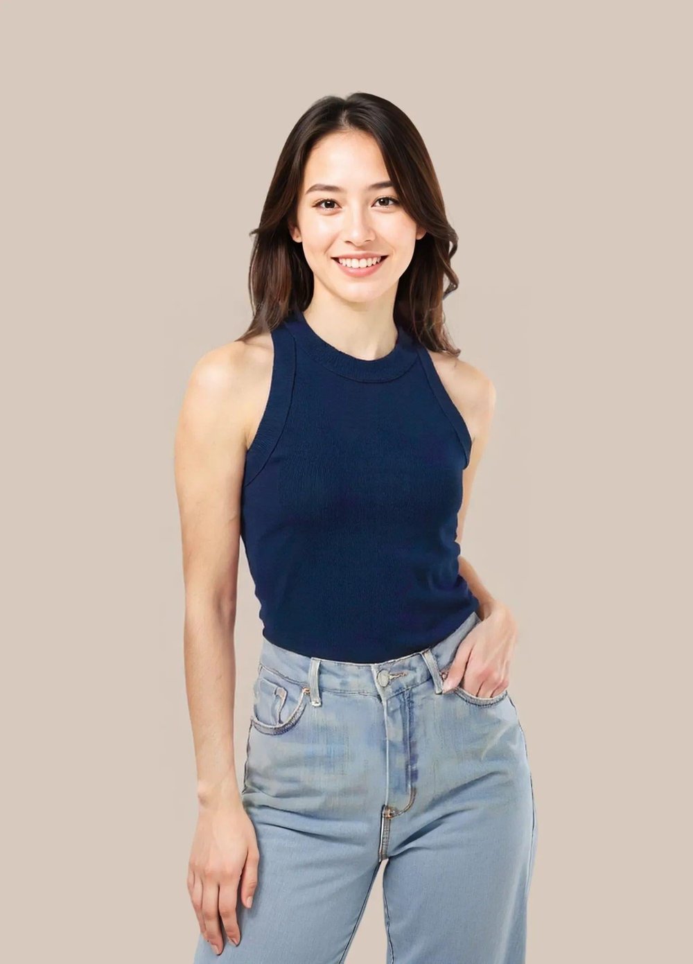 CROP ATLET LACİVERT