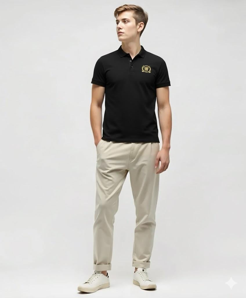 POLO YAKA SİYAH