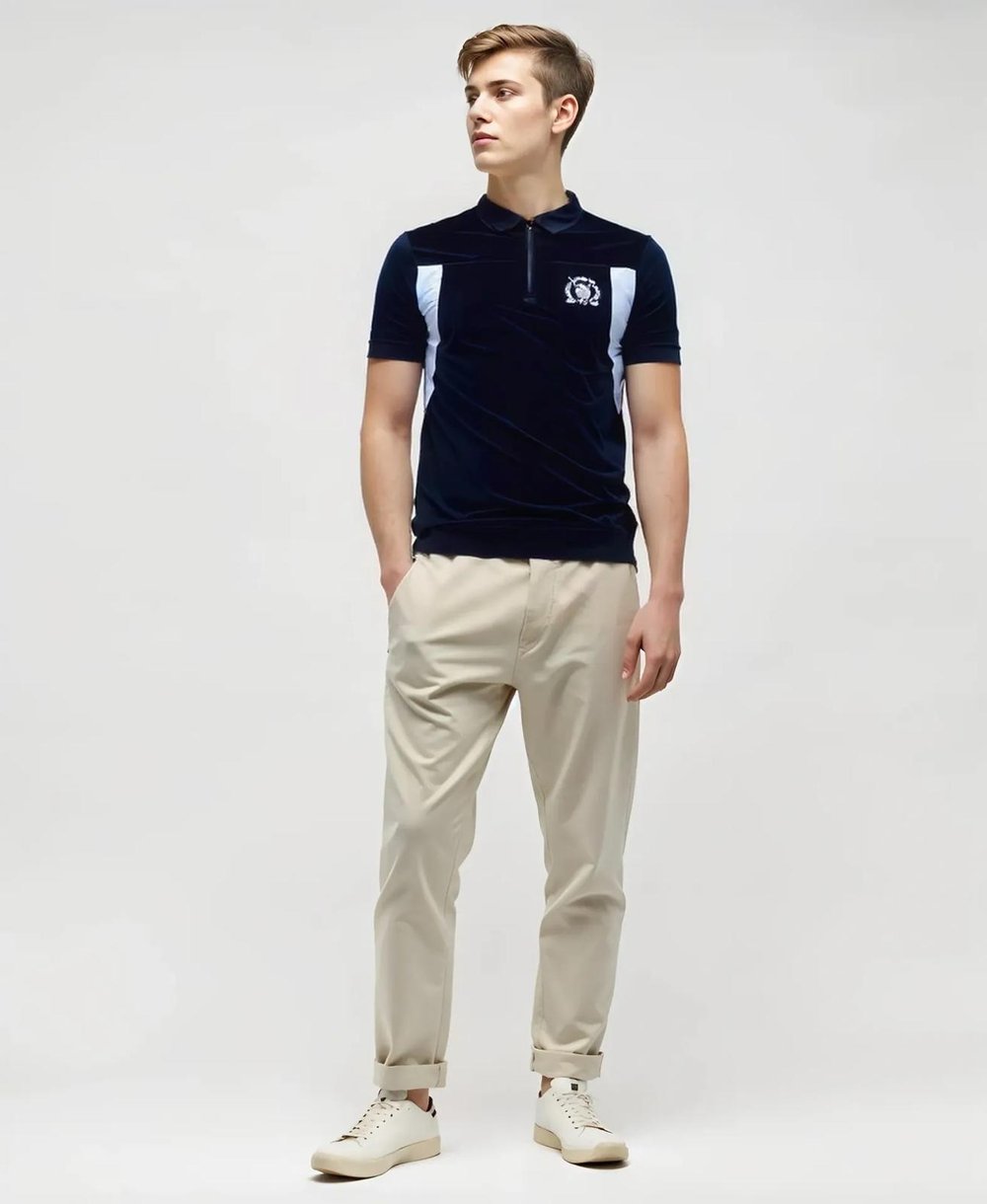 POLO YAKA SİYAH BEYAZ