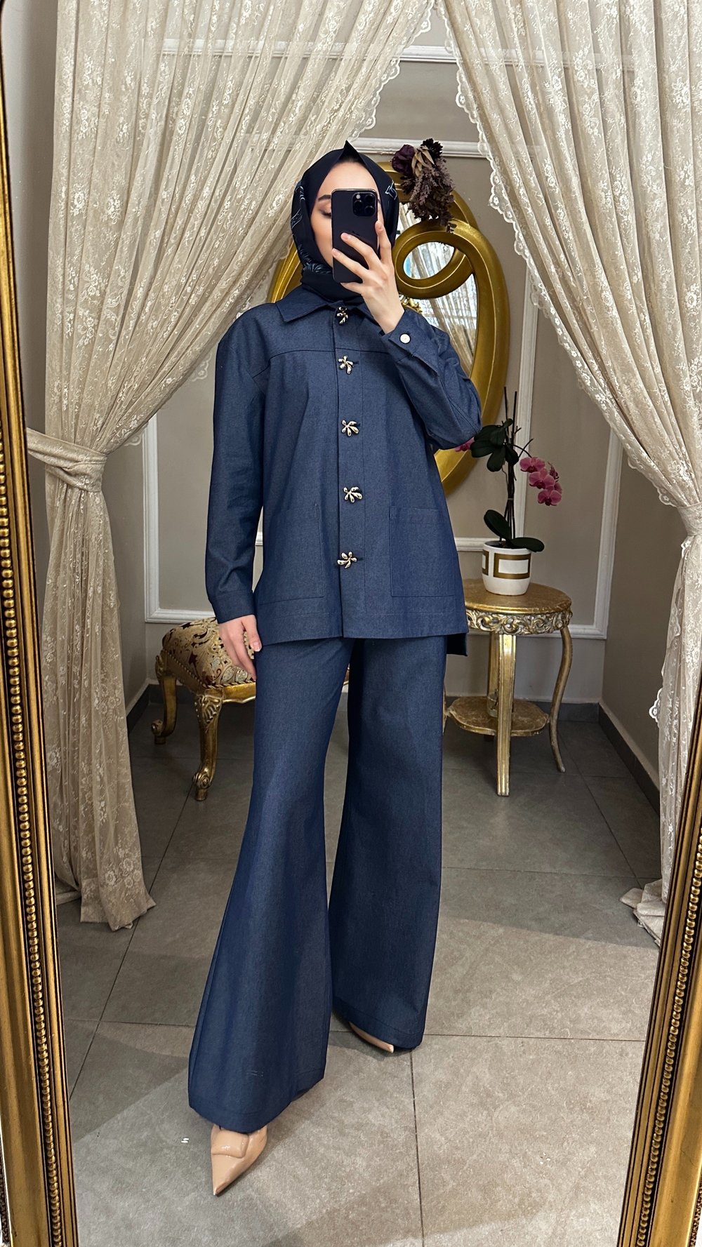Nide Leg Denim Pantolon