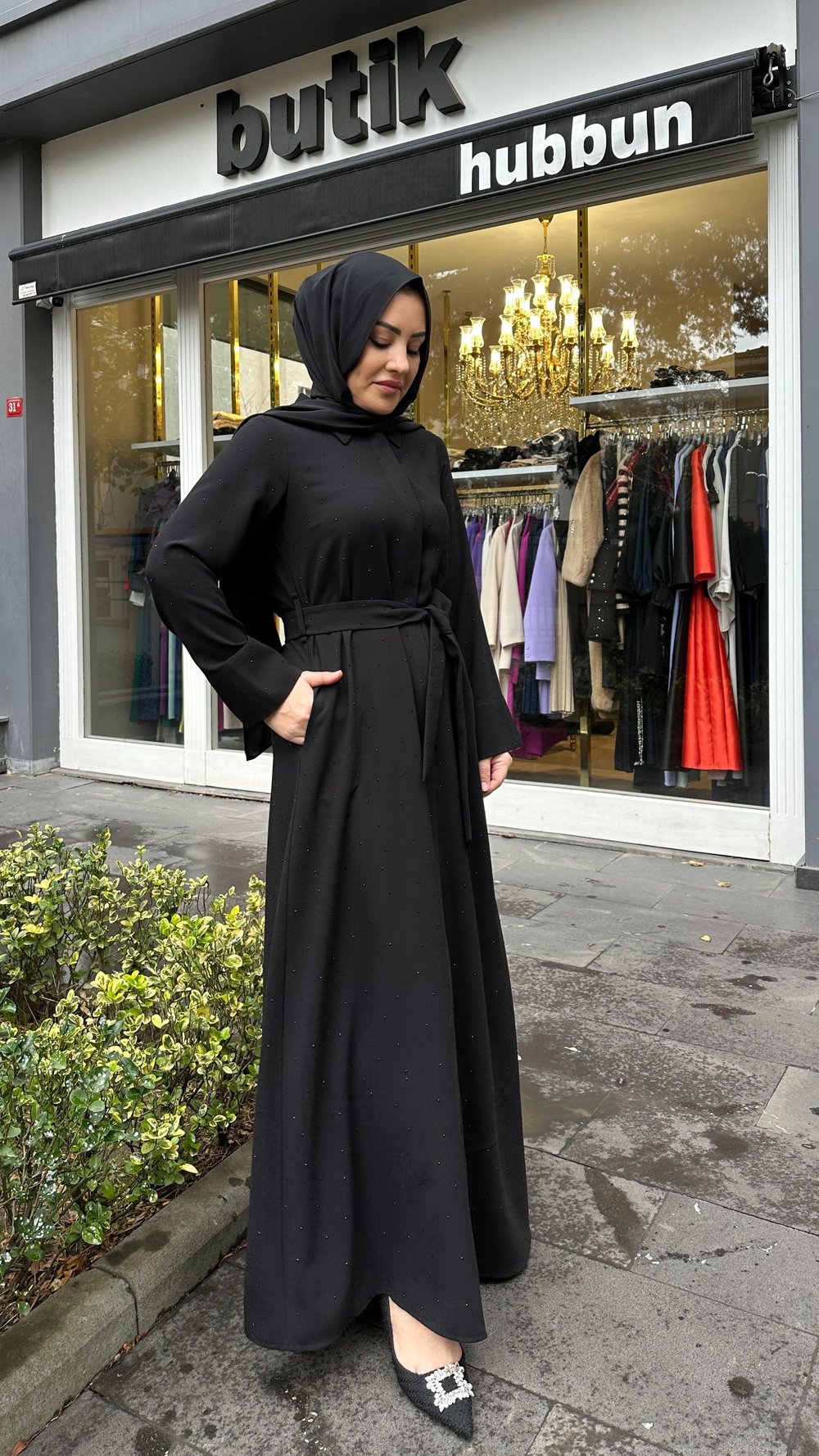 Taşlı Elbise