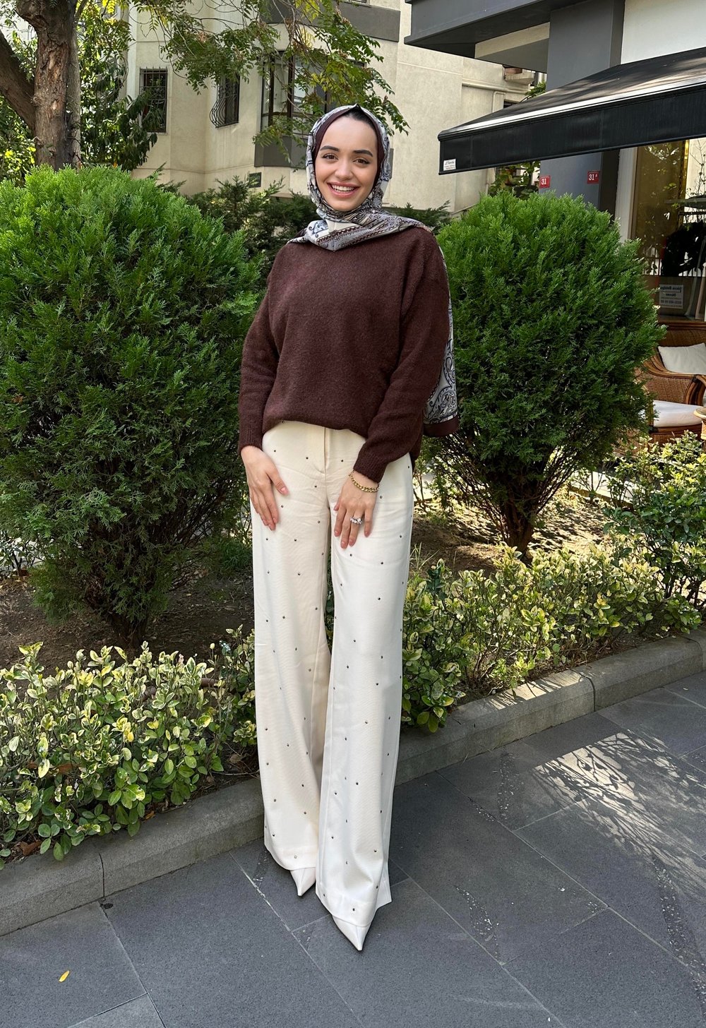 Taşlı Flanel Pantolon 