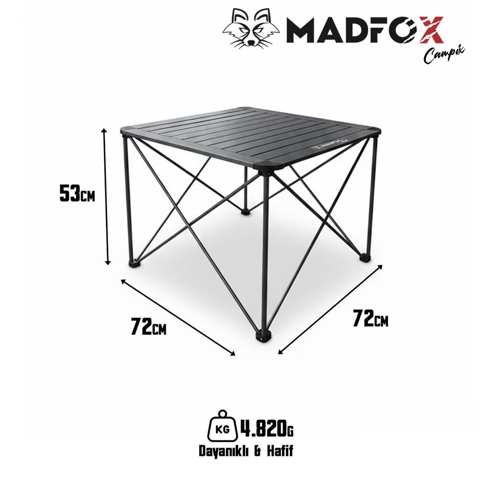 Madfox Campix Katlanır Kamp Masası Büyük