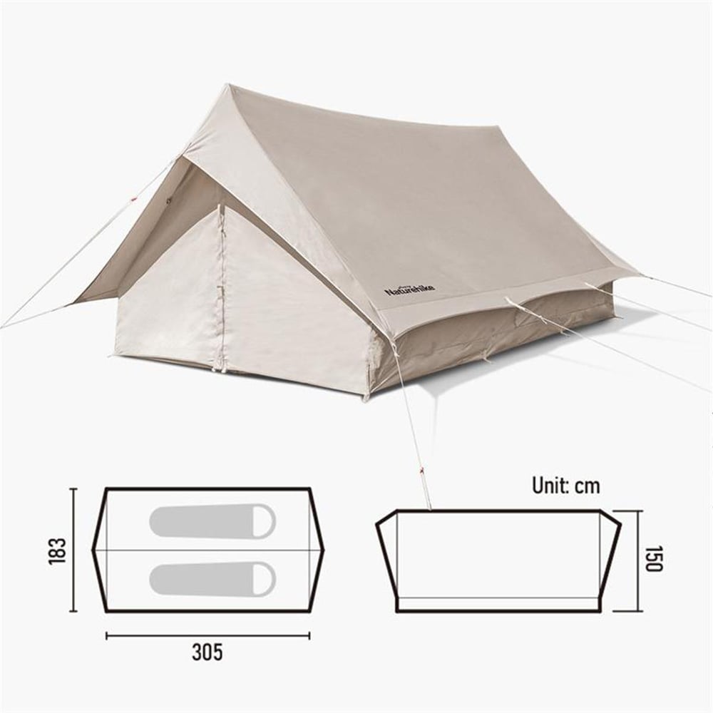 Naturehike Extend 5.6 Eaves Tower Pamuklu Aile Glamping Çadırı