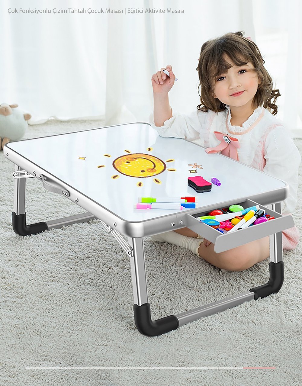 CAMPFESTO Portix Katlanabilir Outdoor Masa 60x40 cm Taşınabilir Piknik & Laptop Masası