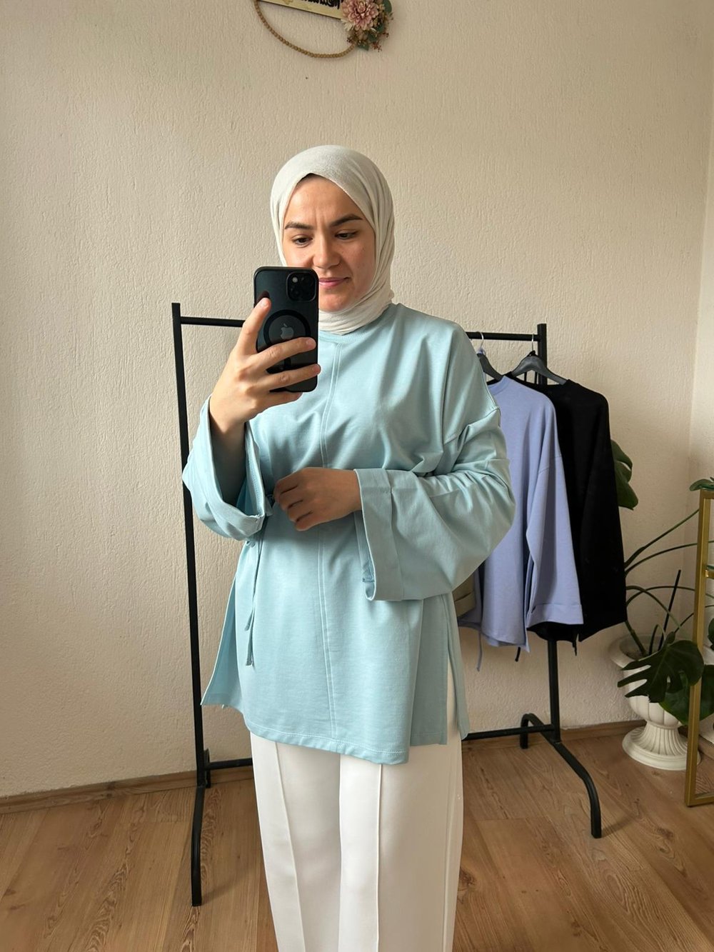 Bağlamalı Sweat BEBE MAVİ