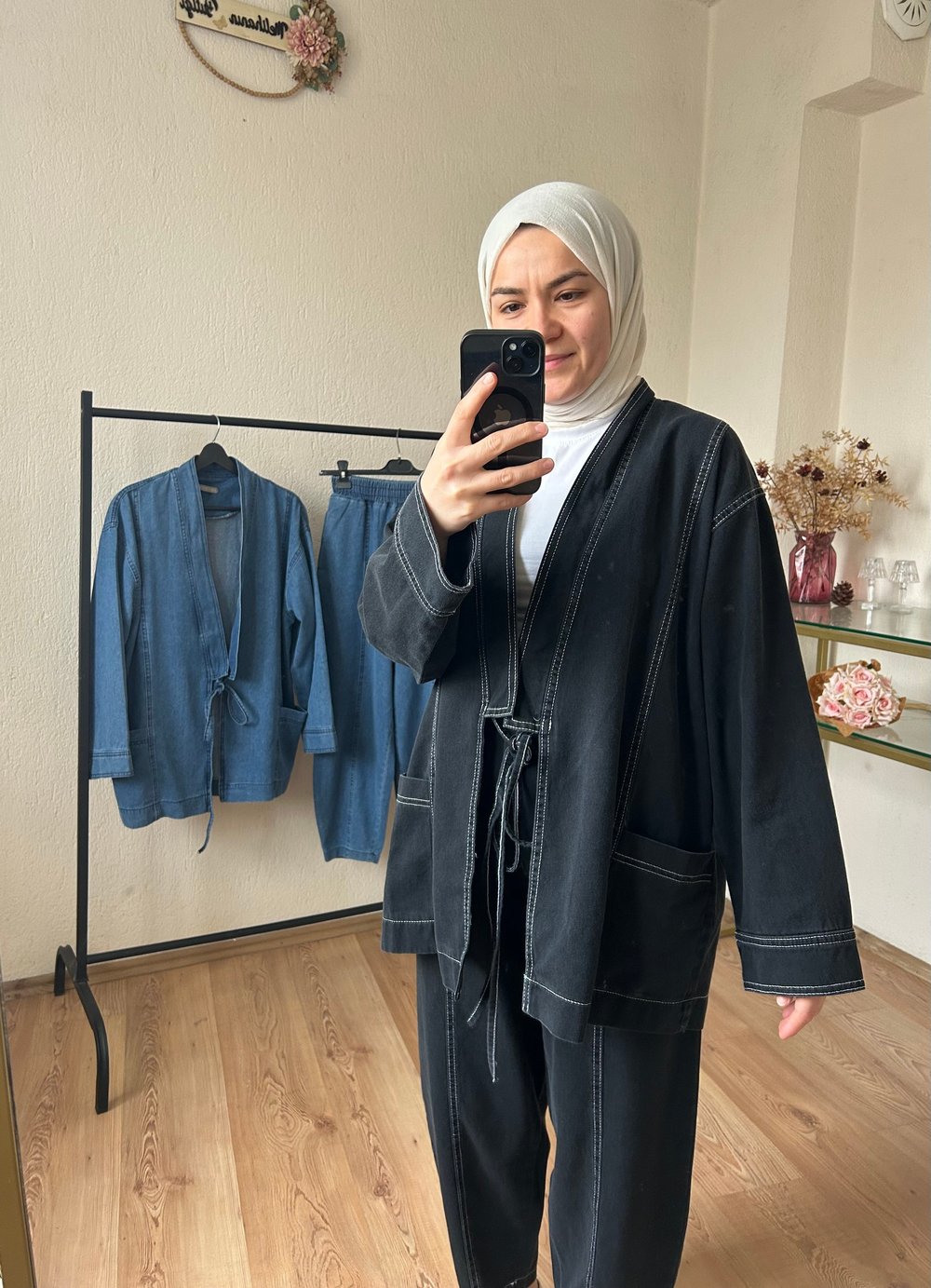 Denim Takım Siyah