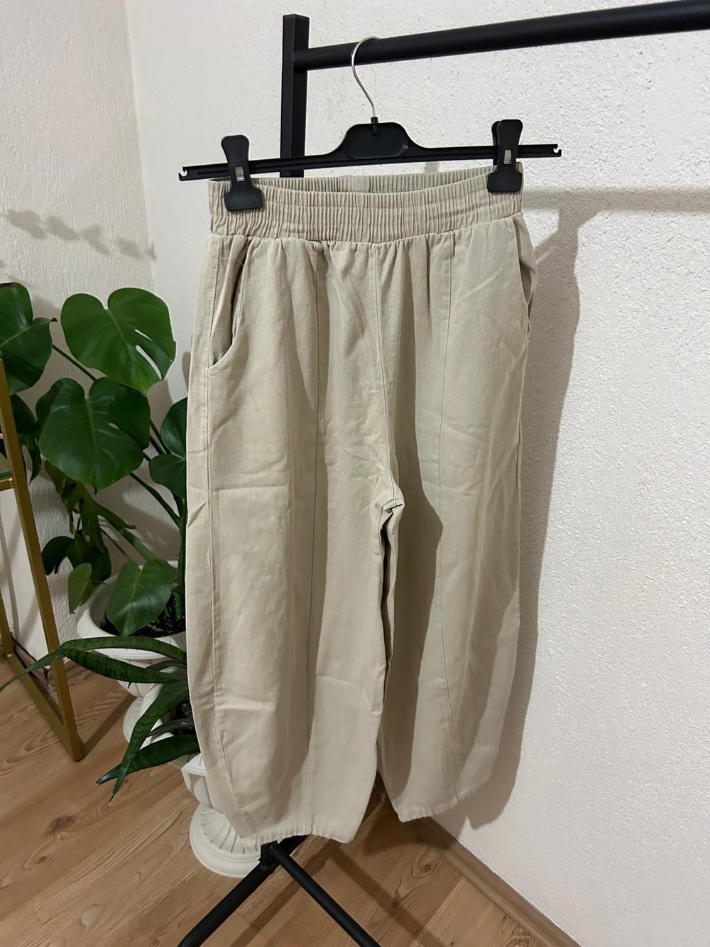 Gabardin kumaş şalvar pantolon TAŞ