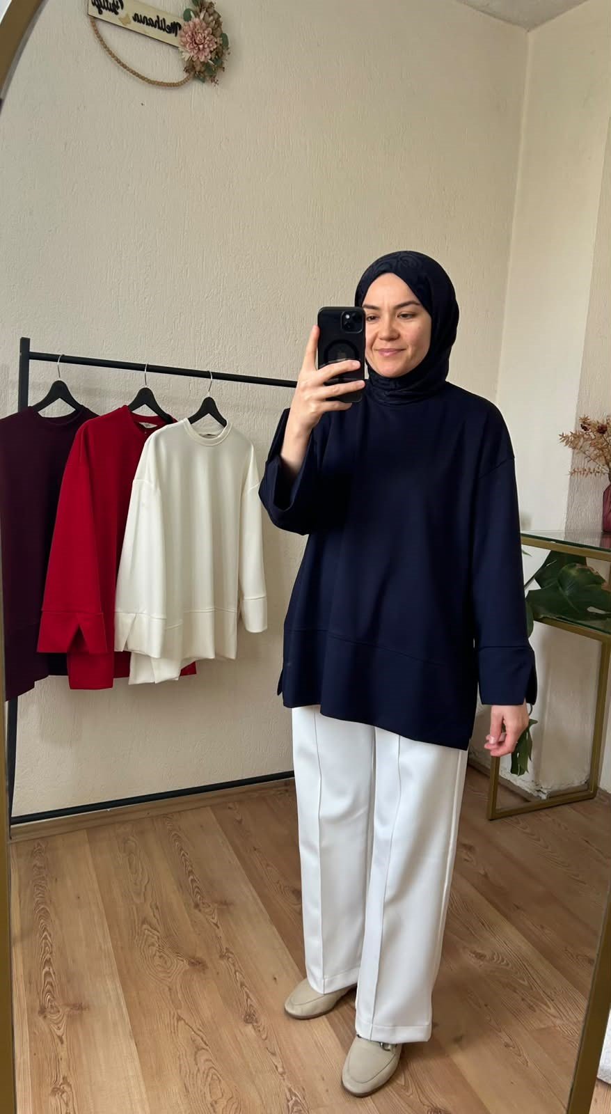 Kol Yırtmaçlı Sweat LACİVERT