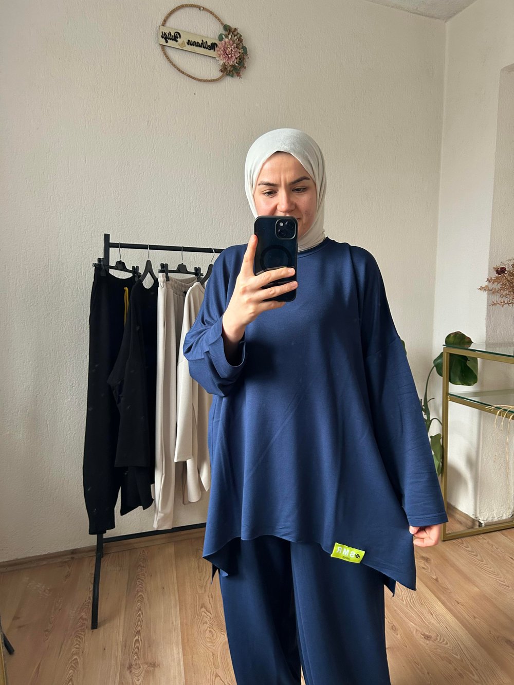 Oysho Kumaş Relax Takım Lacivert