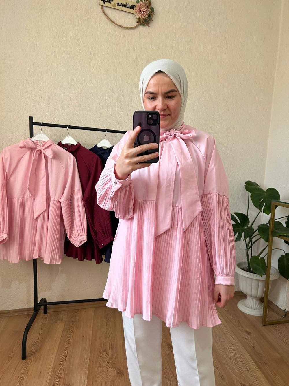Poplin Kumaş Piliseli Gömlek 