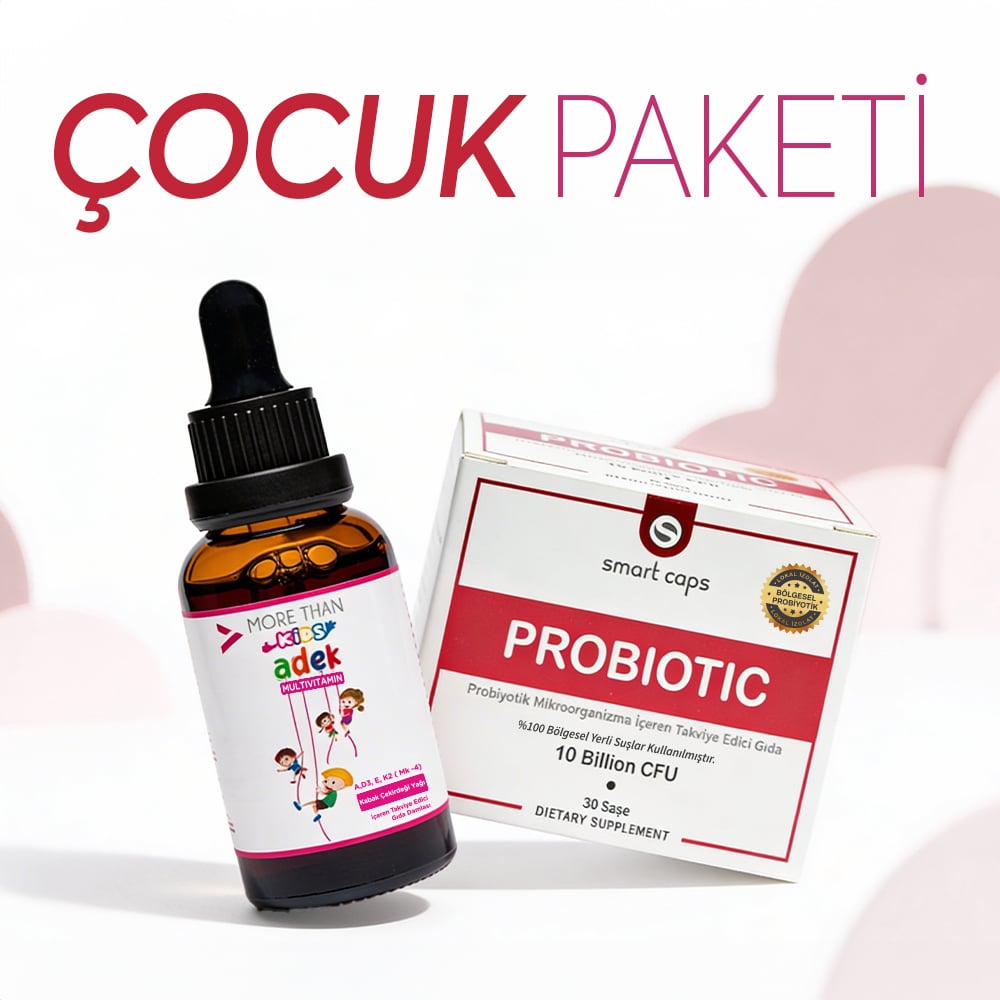 Adek Kids Multivitamin 30 ml  - Smart Caps Probiyotik & Prebiyotik 30 Saşe