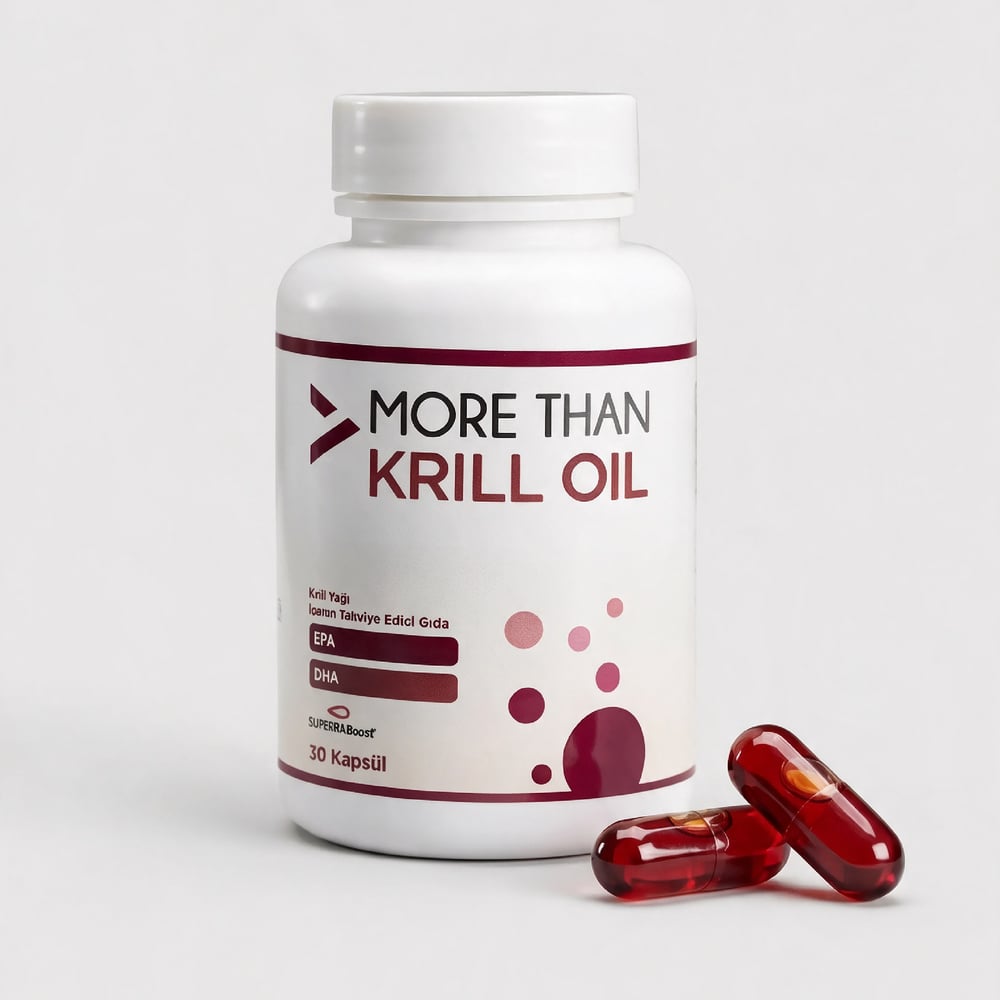 Krill Oil 30 Kapsül (EPA, DHA, Omega 3, Kolin, Astaksantin)
