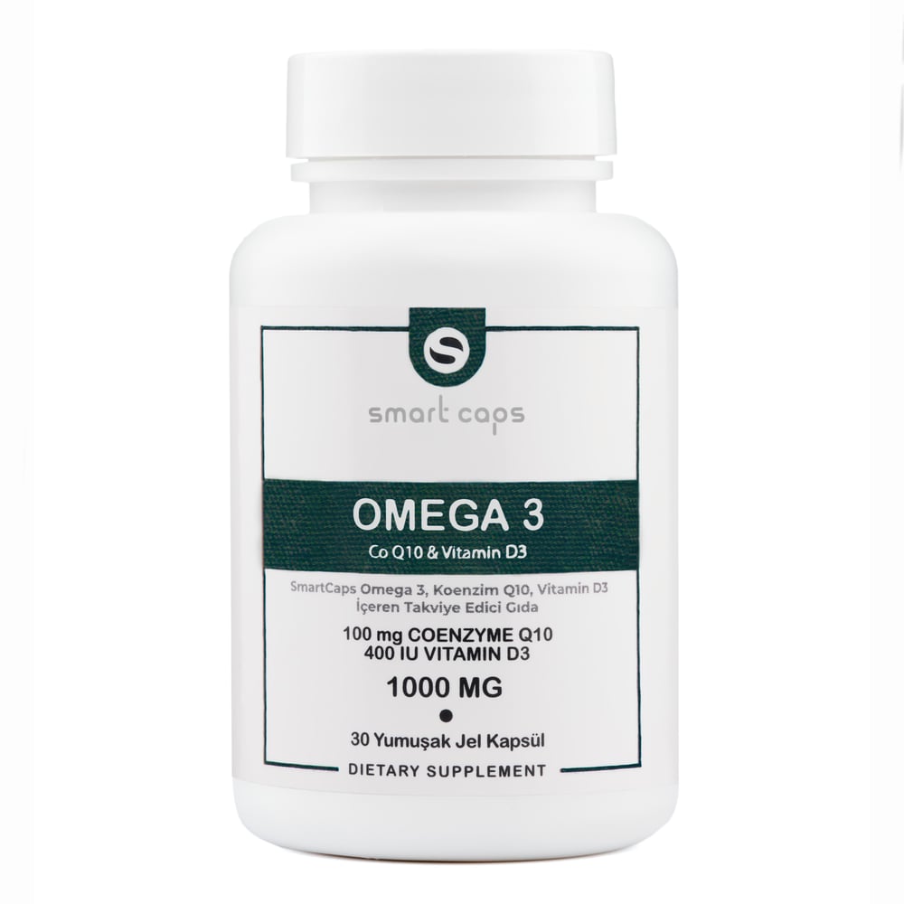 Smart Caps Omega 3 Koenzim Q10 & Vitamin D3 30 Softjel