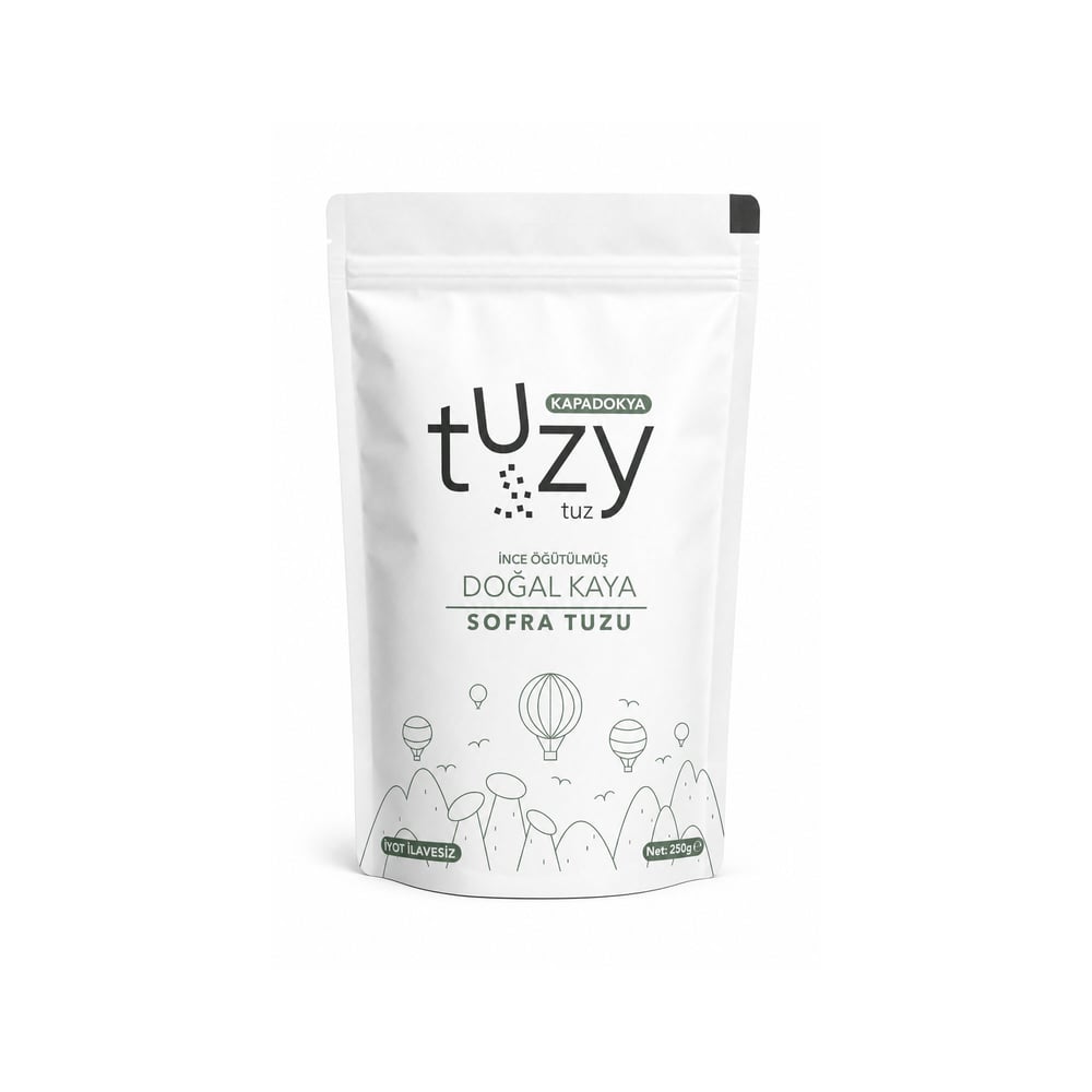 TUZY KAPADOKYA İNCE ÖĞÜT DOĞAL KAYA SOFRA TUZ 250