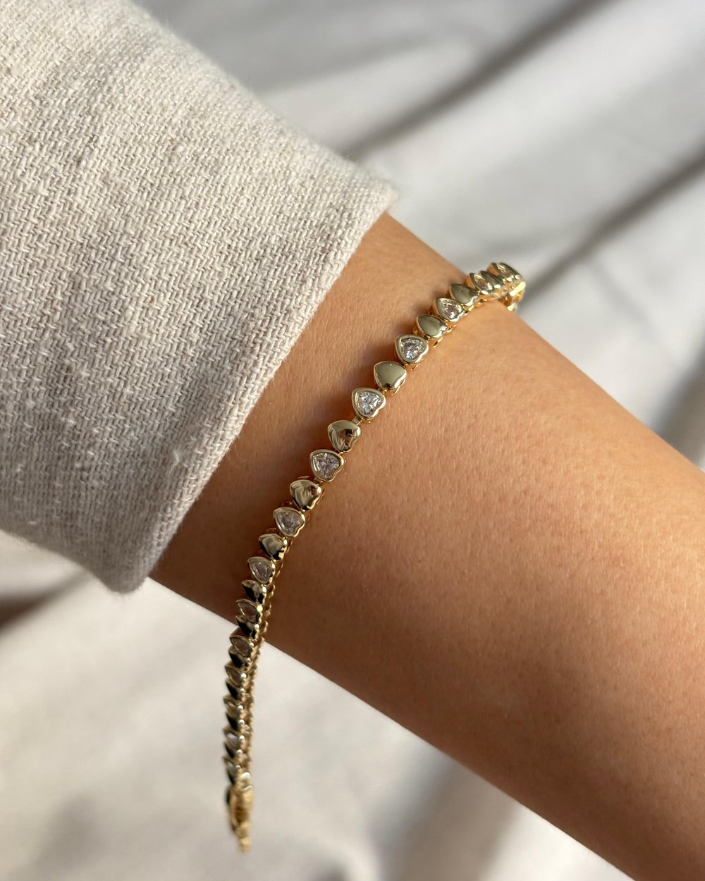 14K Xuping Aşk Taşlı Bileklik
