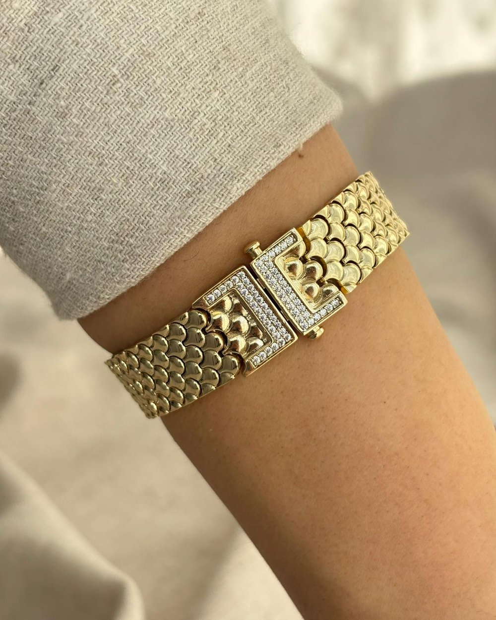 14K Xuping Balıksırtı Gurmet Bileklik