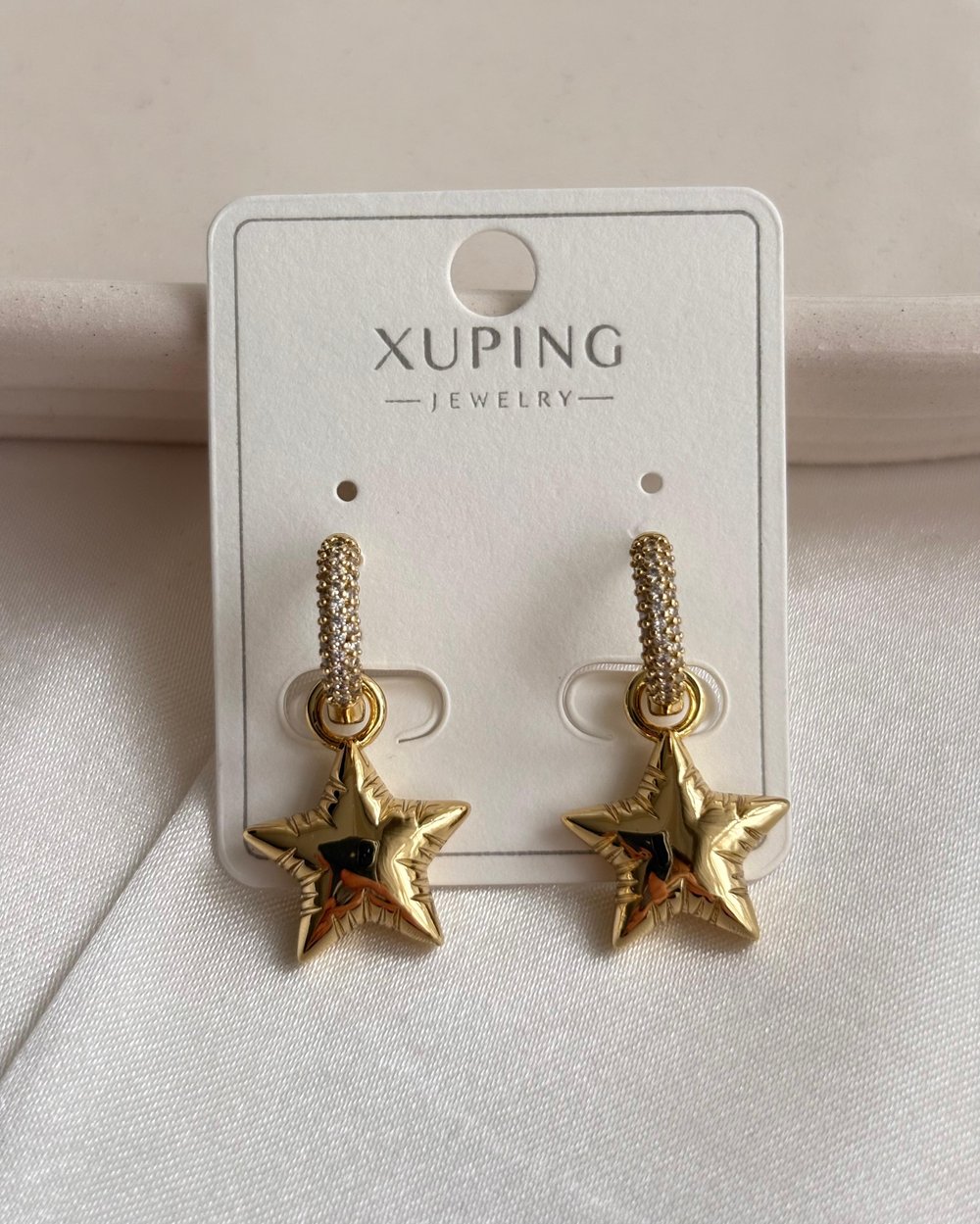 14K Xuping Bombeli Yıldız Küpe