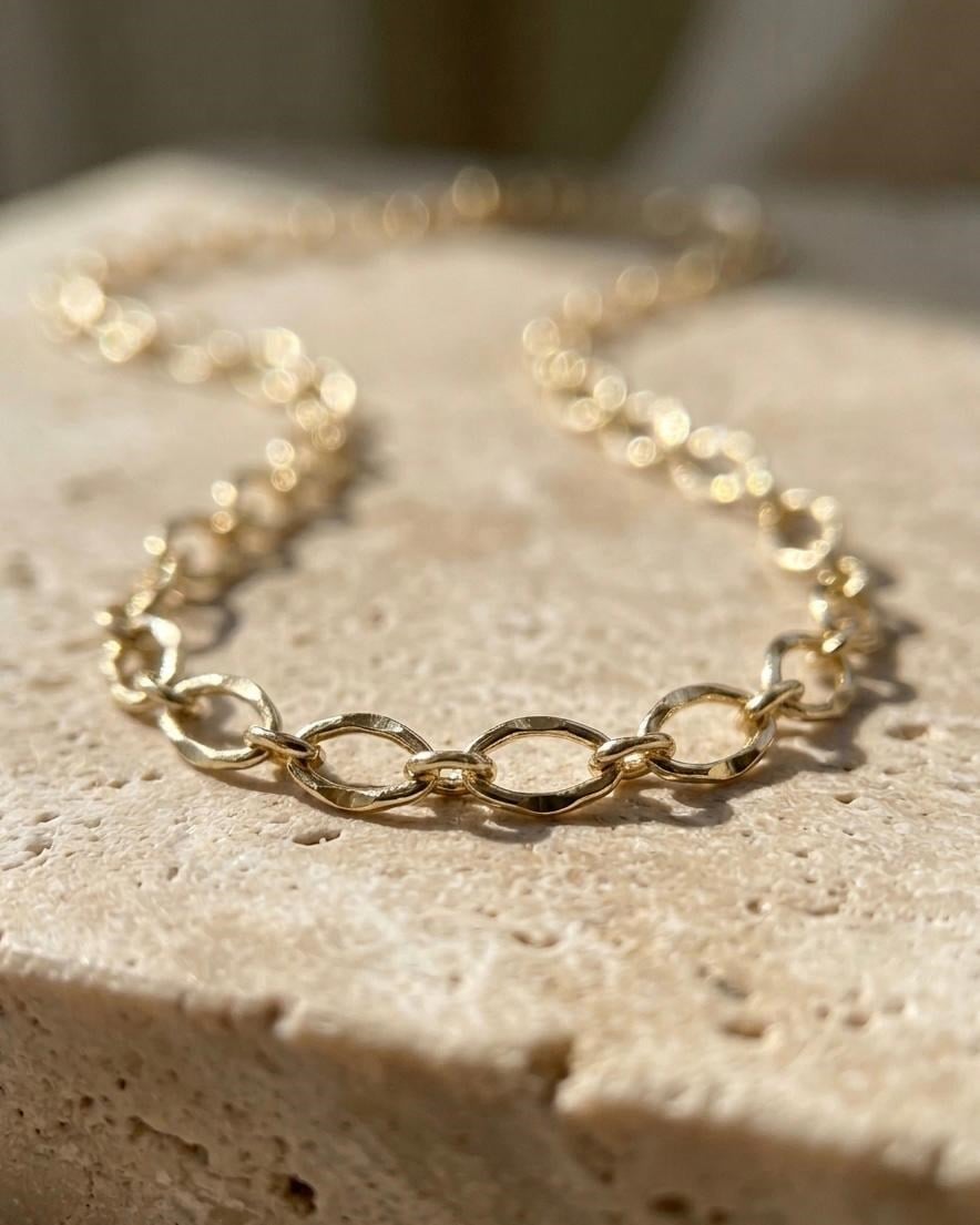 14K Xuping İnce Halka Kolye