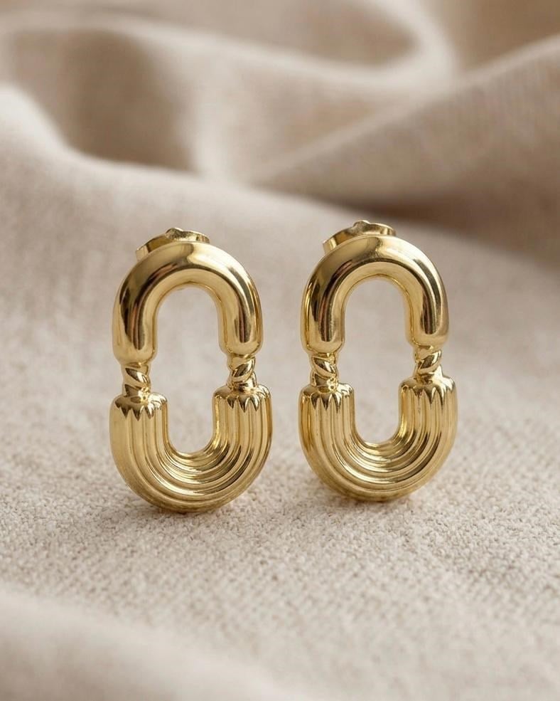 14K Xuping Kabartma Model Küpe