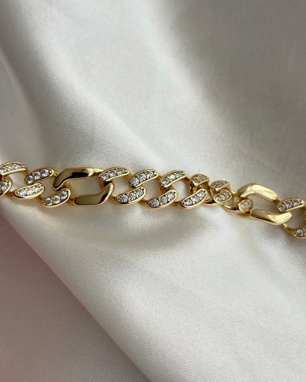 14K Xuping Zirkon Taşlı Gurmet Bileklik