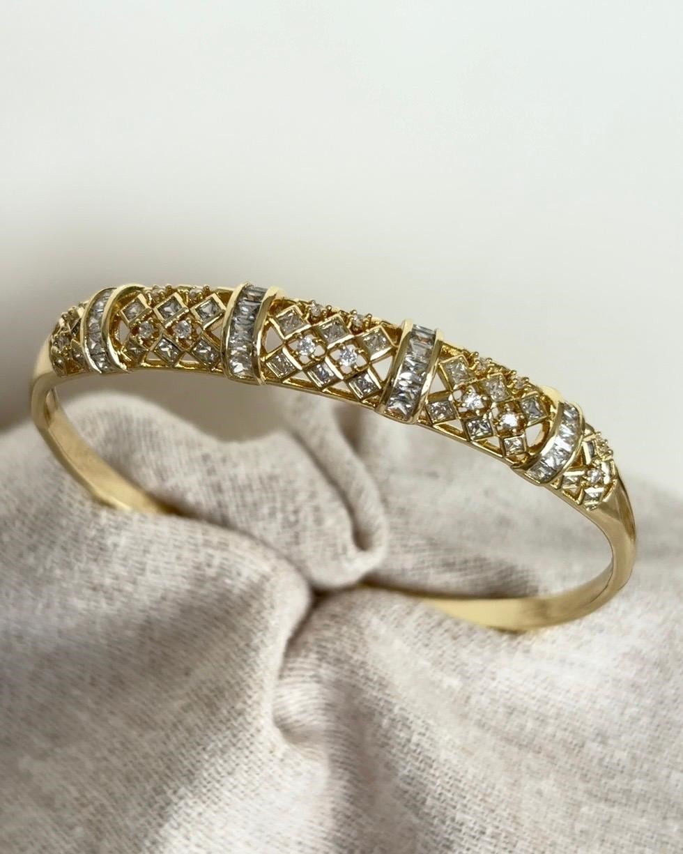 Xuping Dore Zirkon Gold Kelepçe